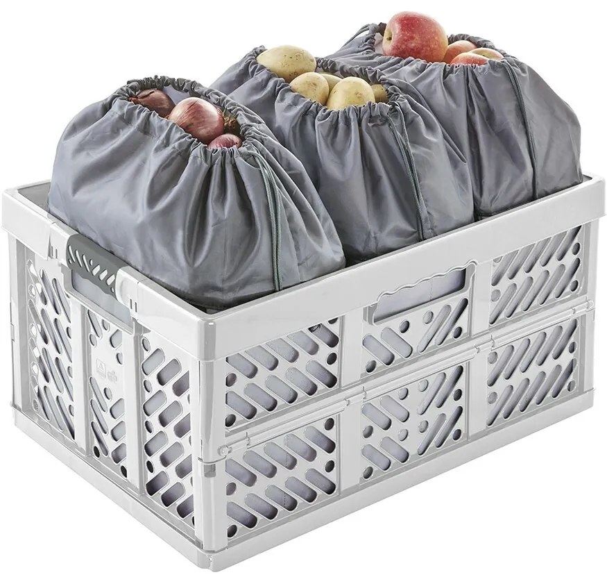 Keeeper Összecsukható gyümölcs- és zöldségtárolóNeo 13 l Graphite