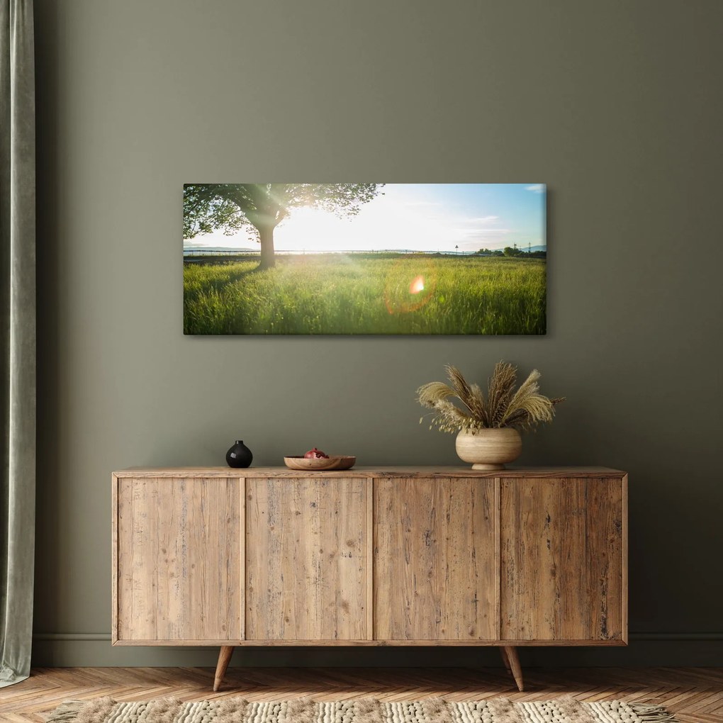 Egy fa képe a mezőn (120x50 cm)