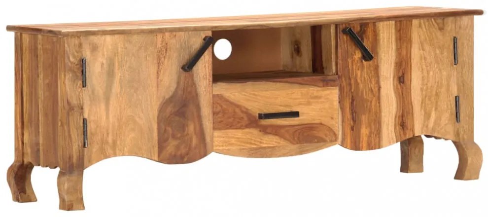 tömör fa TV-szekrény 115 x 30 x 42 cm