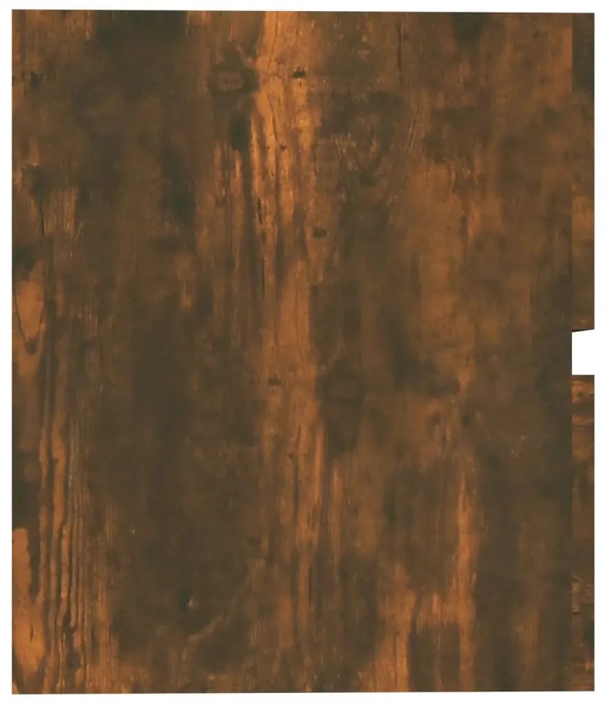 Füstös tölgy színű szerelt fa mosdószekrény 60 x 38,5 x 45 cm