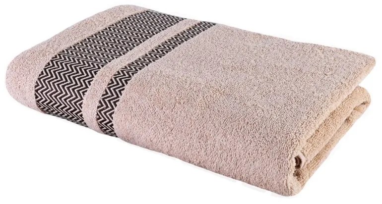 EMI Ates bézs pamut fürdőlepedő 70x140 cm