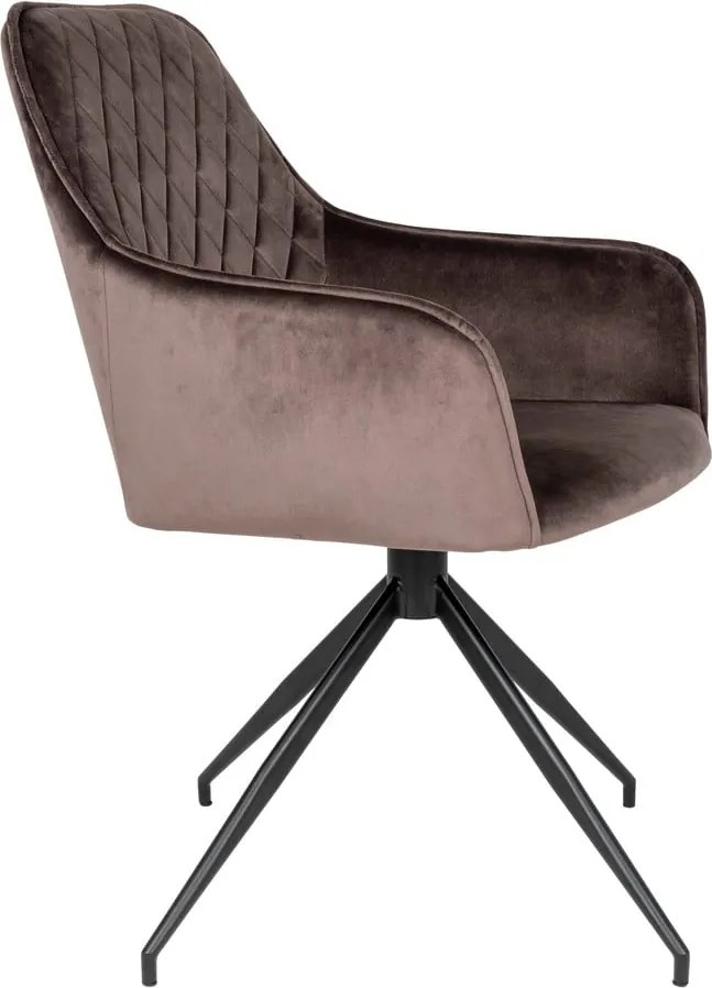 Barna kárpitozott étkezőfotel Harbo – House Nordic