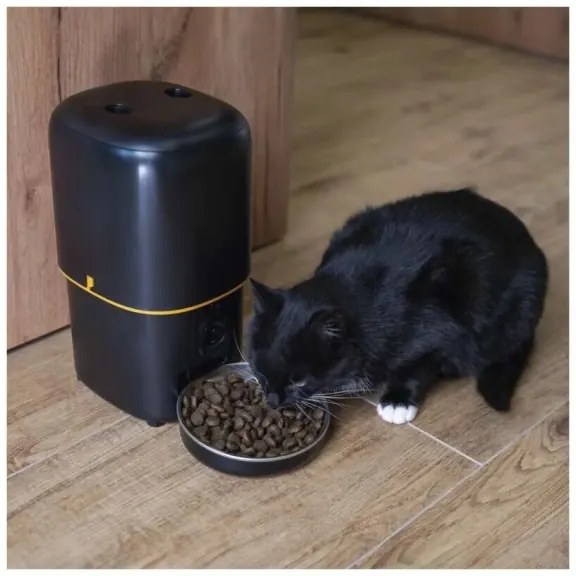 Automata etető 4 l/5V/3xD fekete Wi-Fi