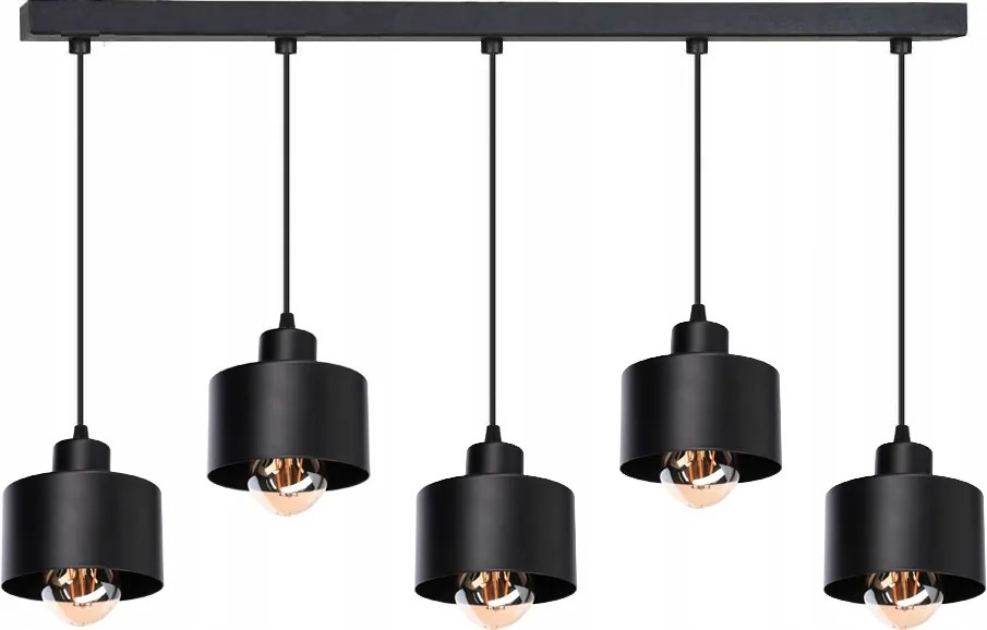 Mennyezeti függőlámpa zsiráf Loft 5 Fekete Led mennyezeti lámpa asztal fölé