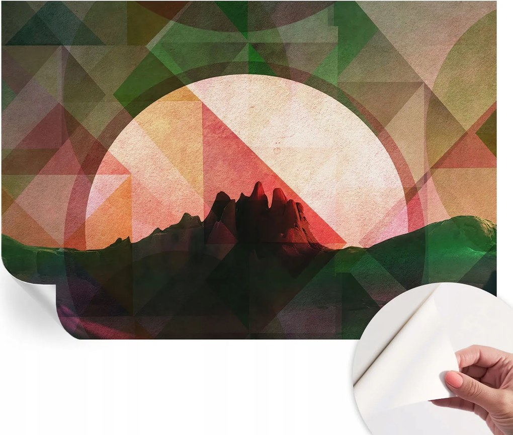 Matt öntapadós fotótapéta Falra Festői dombok 152x104 cm