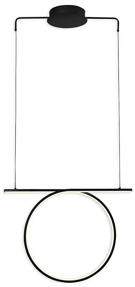 LED csillár kábelen ODETTA LED/30W/230V 4000K fekete