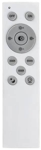 Rabalux 3316 - TESIA dimmelhető mennyezeti LED lámpa LED/60W/230V, 60 cm + távirányító