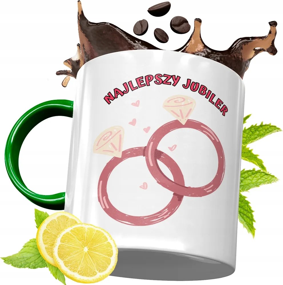 Zöld Bögre Ékszerésznek Születésnapi Ajándék fényképes nyomtatással