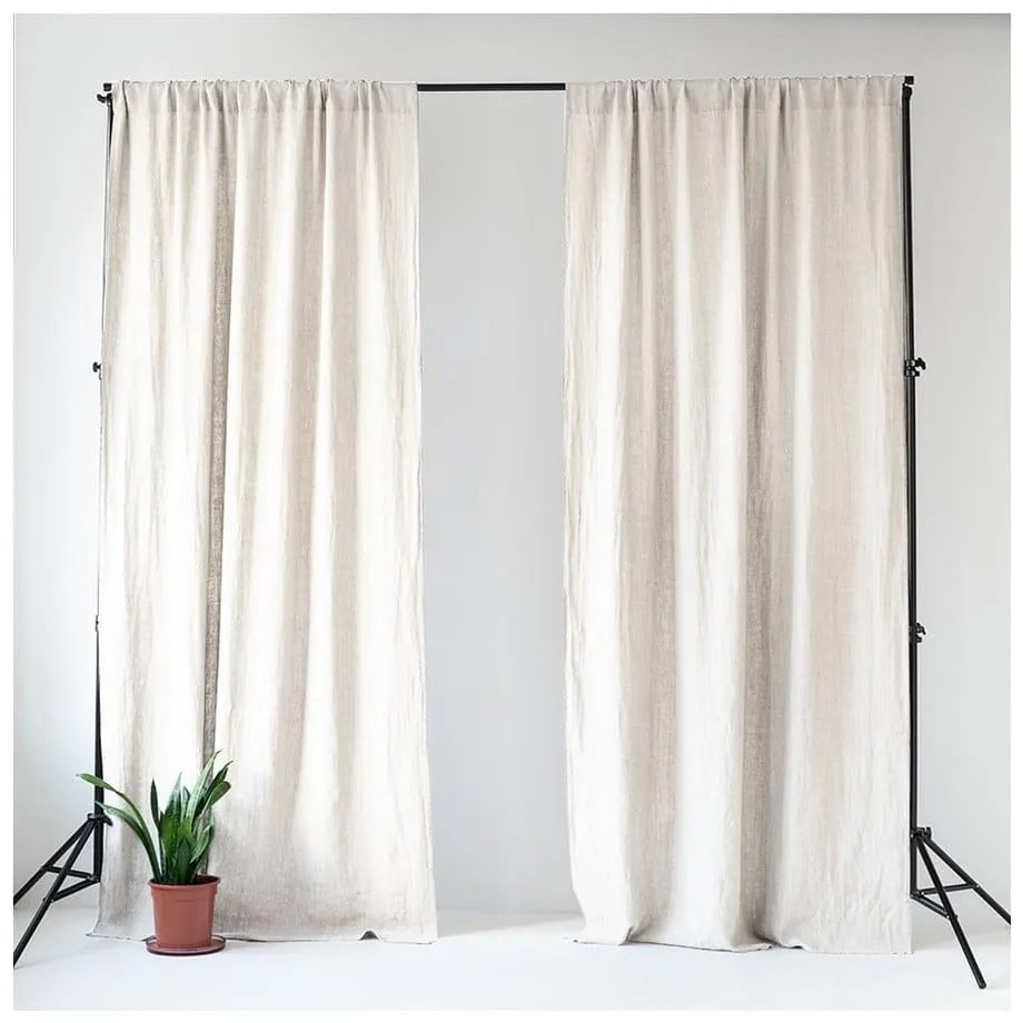 Fehér függöny 140x170 cm Night Time – Linen Tales
