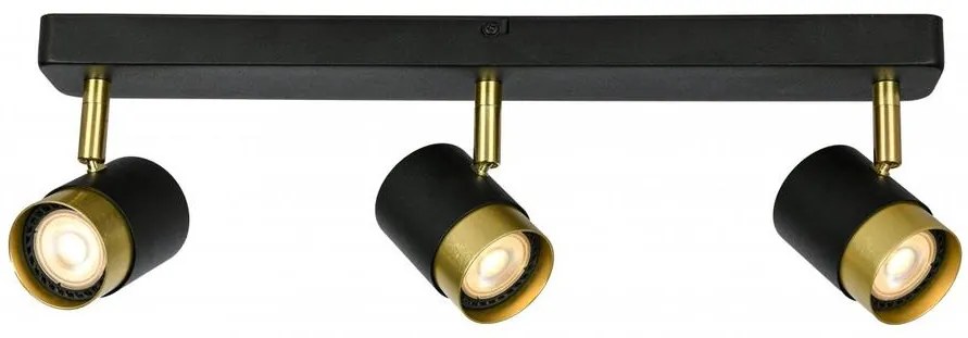 Lámpa Mennyezeti lámpatest ORIO, aluminium, 43.0x5.5x14.0, IP20, 3*GU10, max. 50W, kör, fekete