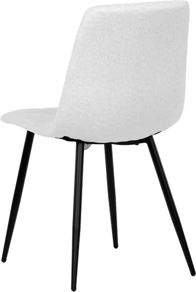 Étkezőszék, fehér, bársony szövet, DCL-X7015 WT2