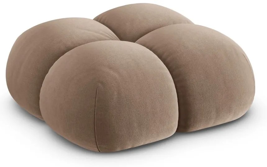 Barna bársony lábtartó Loretto – Cosmopolitan Design