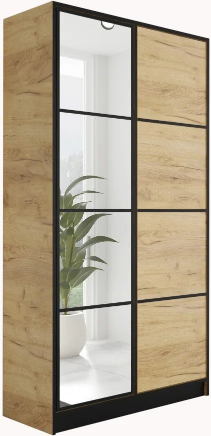 Eden 2D Gardróbszekrény 104,8cm, Arany Tölgy