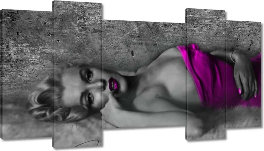 Festmények 120x65 Rózsaszín Marilyn Monroe