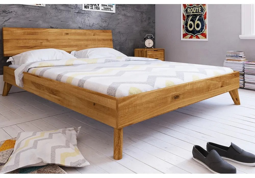 Tölgyfa franciaágy 180x200 cm Greg 1 - The Beds