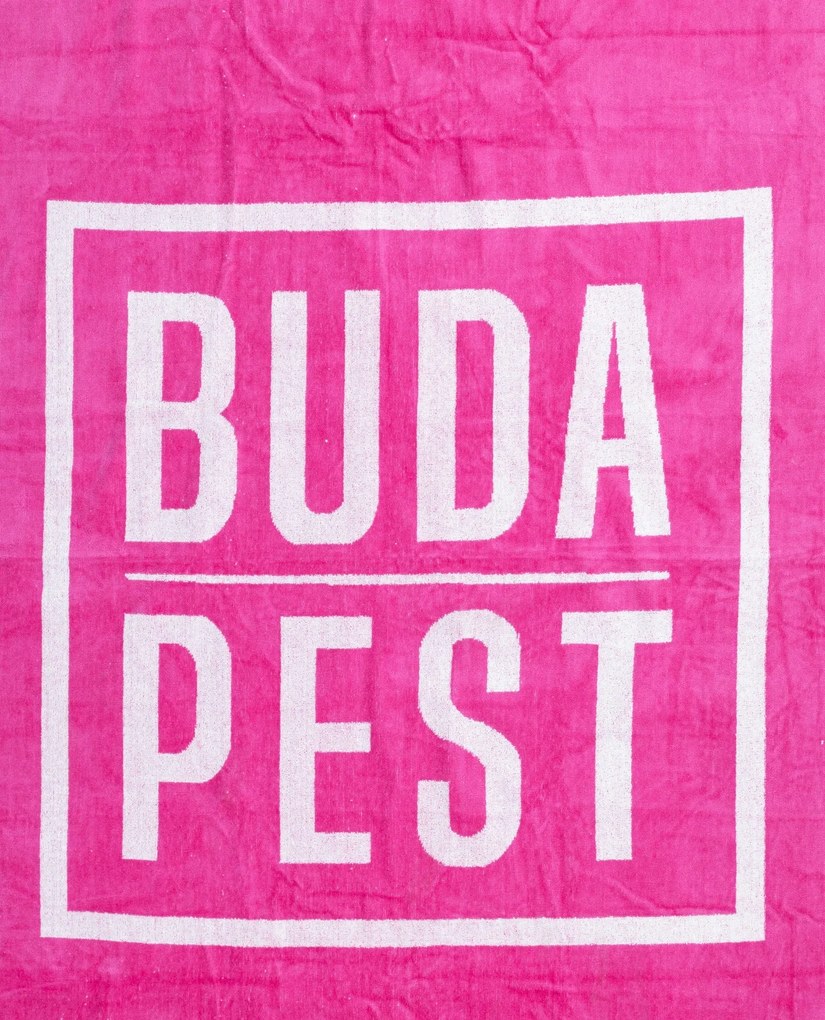 BUDAPEST Strandtörölköző magenta 165x90cm