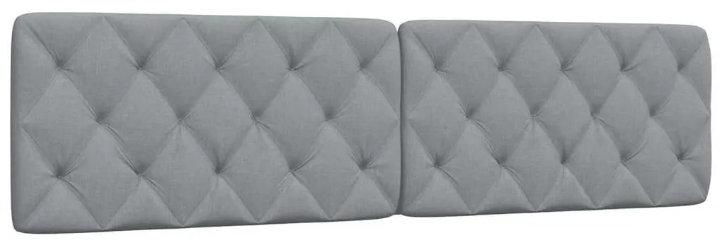 világosszürke szövet fejtámla párna 200 cm