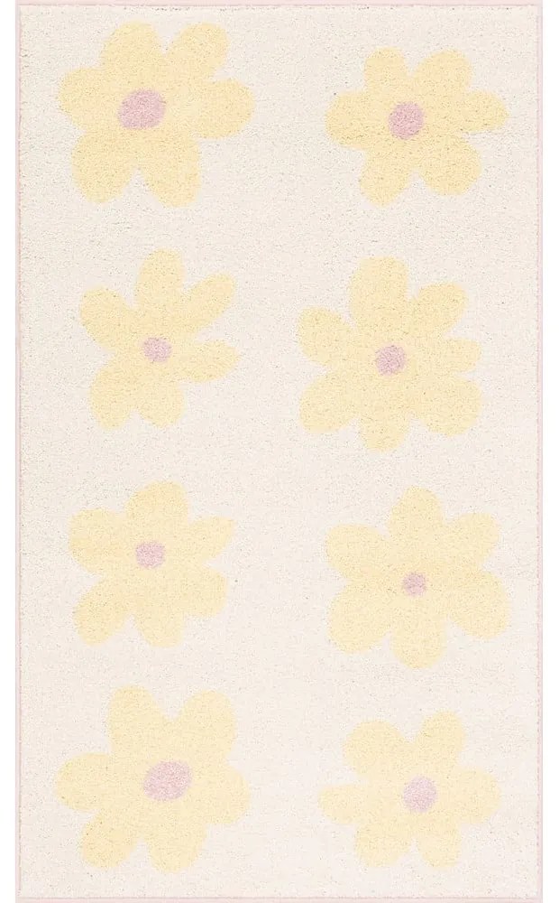 Sárga-elefántcsont színű gyerek szőnyeg 120x170 cm Dazzy Vanilla – FD