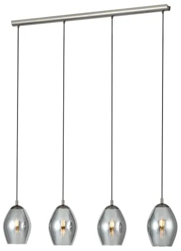 Eglo 39566 - Csillár zsinóron ESTANYS 4xE27/60W/230V füstös