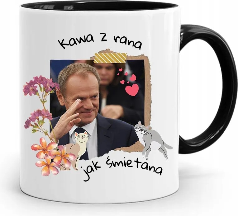 Bögre Fekete Donald Tusk Po Platform Ajándék