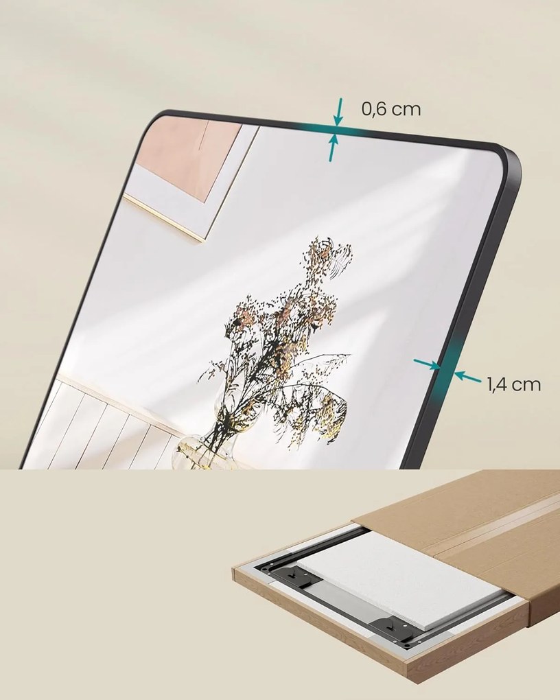 SONGMICS teljes alakos tükör, 120 x 40 cm