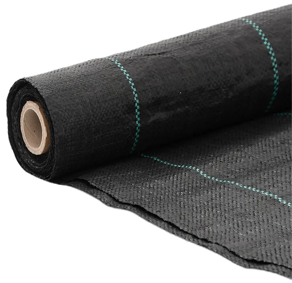 Fekete PP talajtakaró membrán 2x25 m