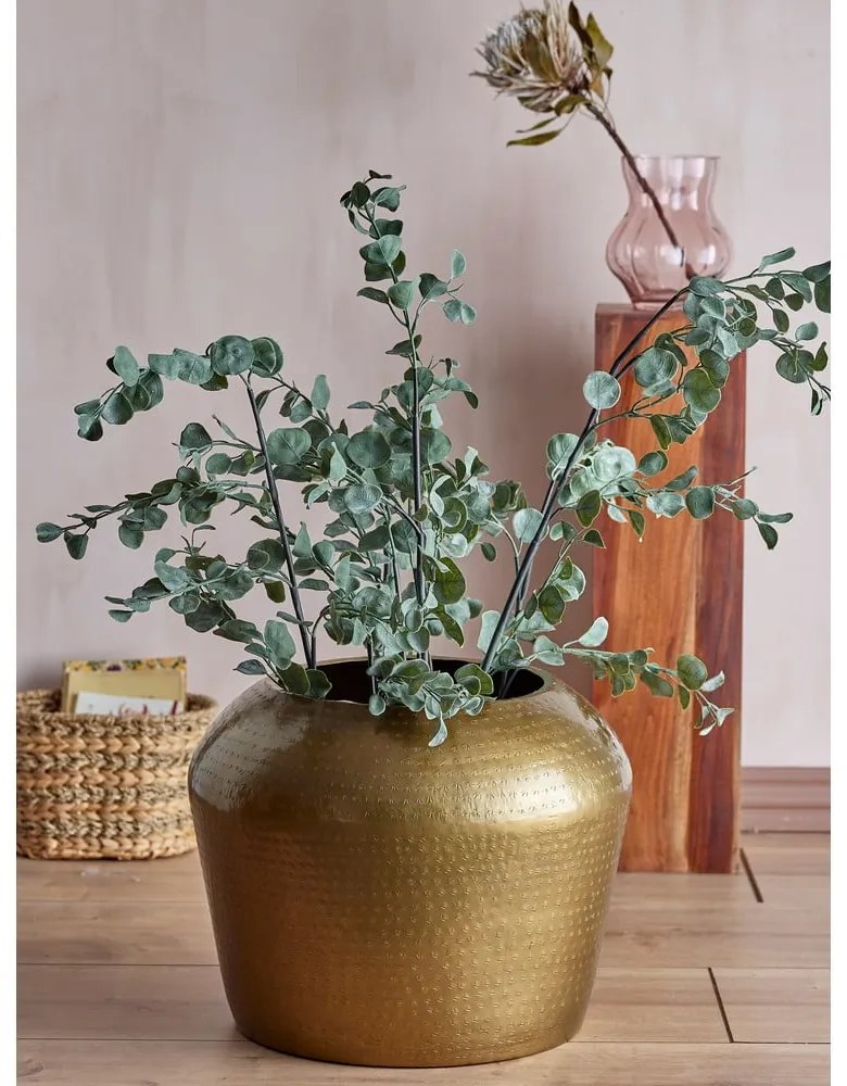 Aranyszínű fém kerek dohányzóasztal ø 50 cm Avola – Bloomingville