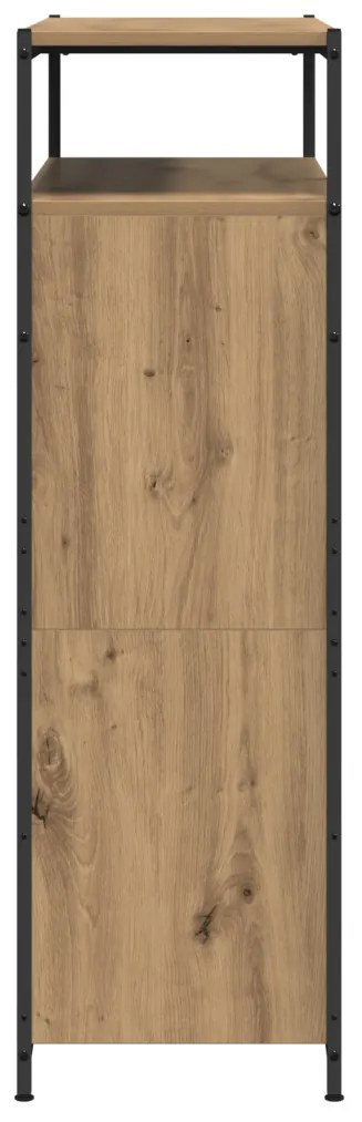 Cipőtartó 4 Tolórekesz Mesterséges tölgy 100x34x112 cm