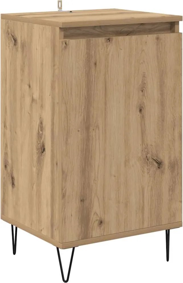 vidaXL Széf Falra szerelhető Artisan tölgy 40 x 35 x 70 cm Faanyag
