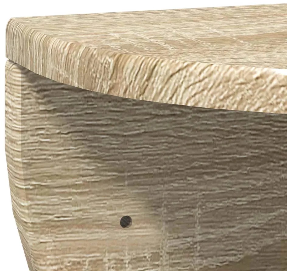 Falpolc Falra szerelhető Sonoma tölgy 38 x 19 x 19 cm Faanyag