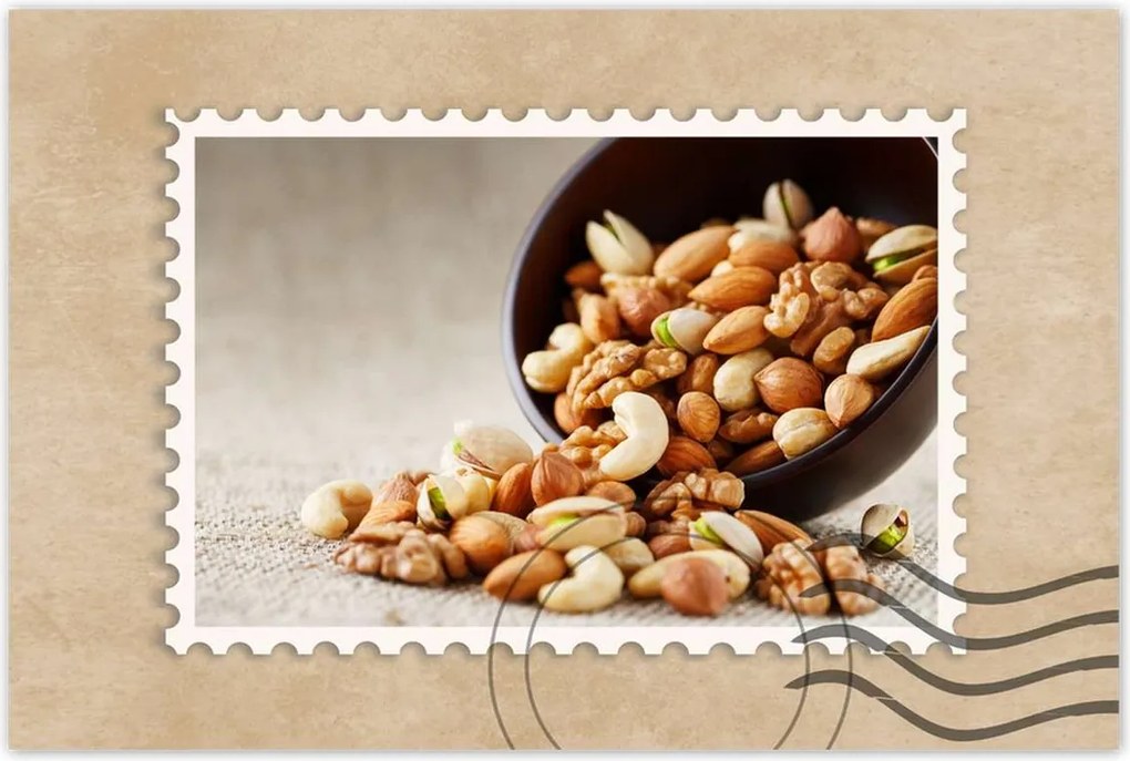 Poszterek 90x60 Szárított dió tál