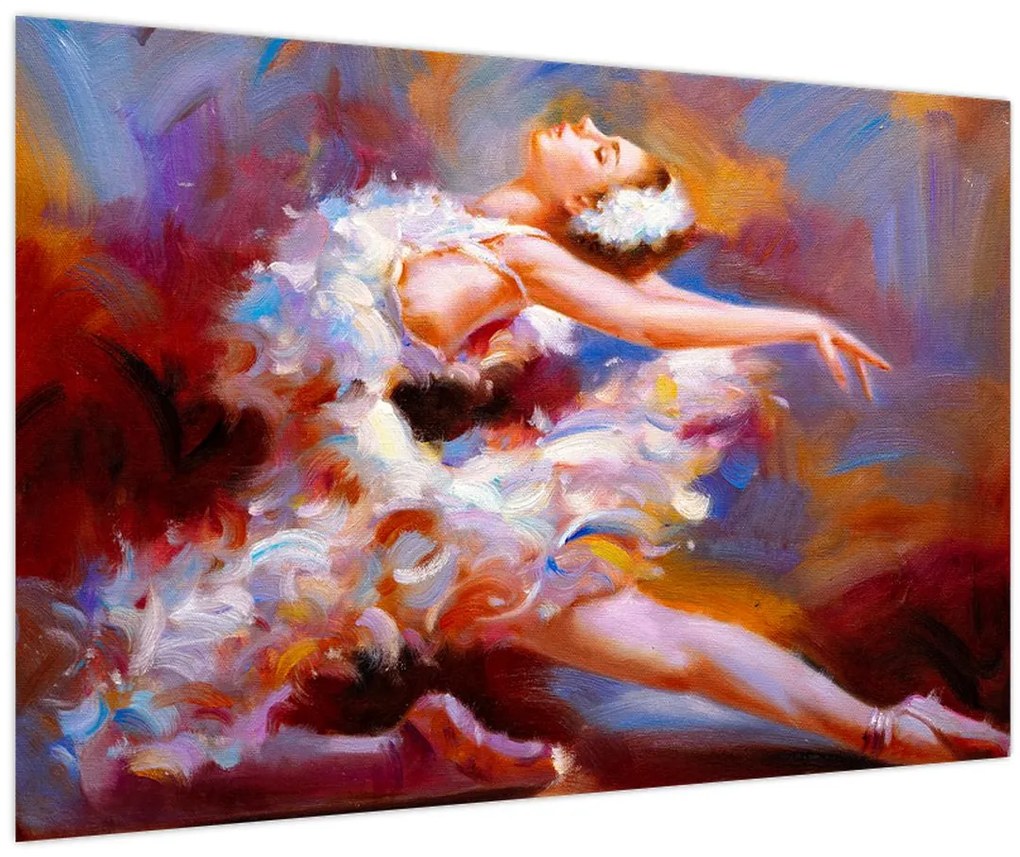 Kép - Balerina, festmény (90x60 cm)