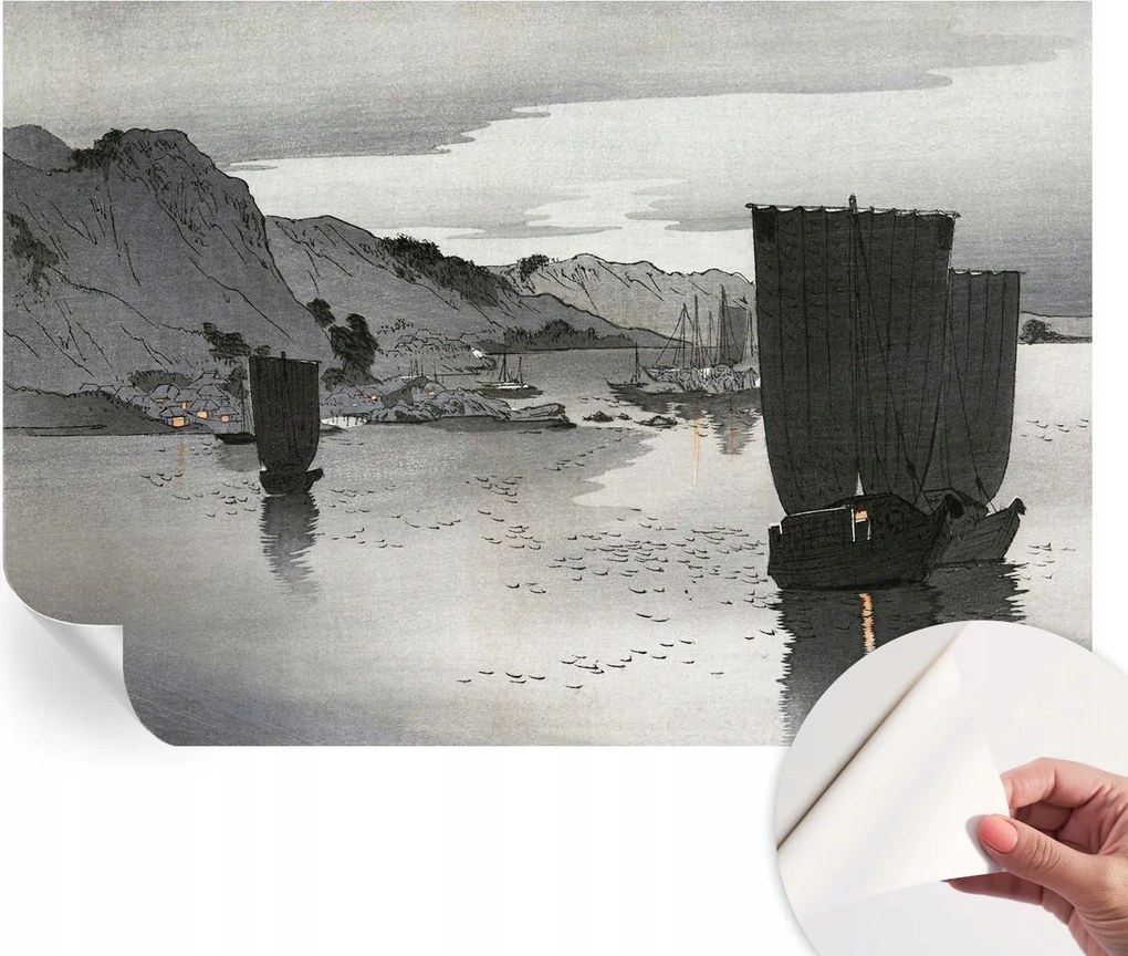 Design fali fotótapéta Öntapadós esti öböl 152x104 cm