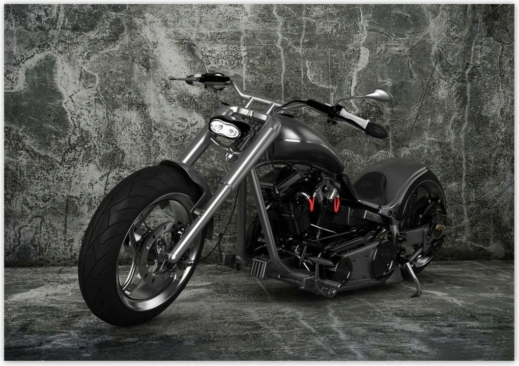 Poszterek 100x70 Klasszikus chopper motor