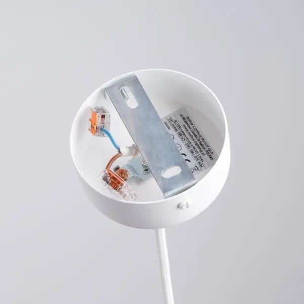 Sollux SL.1360 - Csillár zsinóron NICUS 1xE27/15W/230V fehér