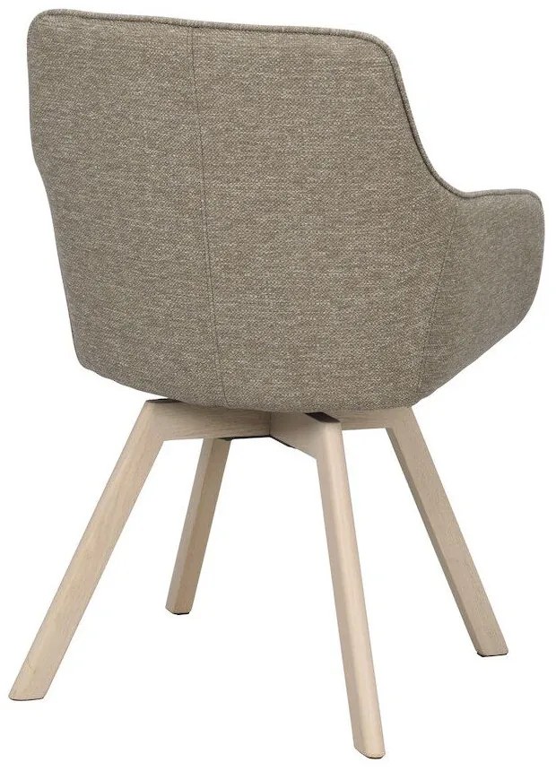 Bézs kárpitozott étkezőfotel szett 2 db-os Alison – Rowico