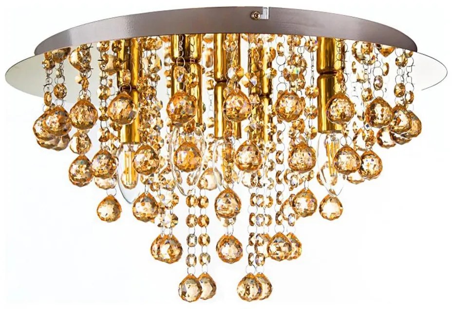 Globo 63040545 - Mennyezeti lámpa LONDON 5xE14/40W/230V átm. 46 cm arany