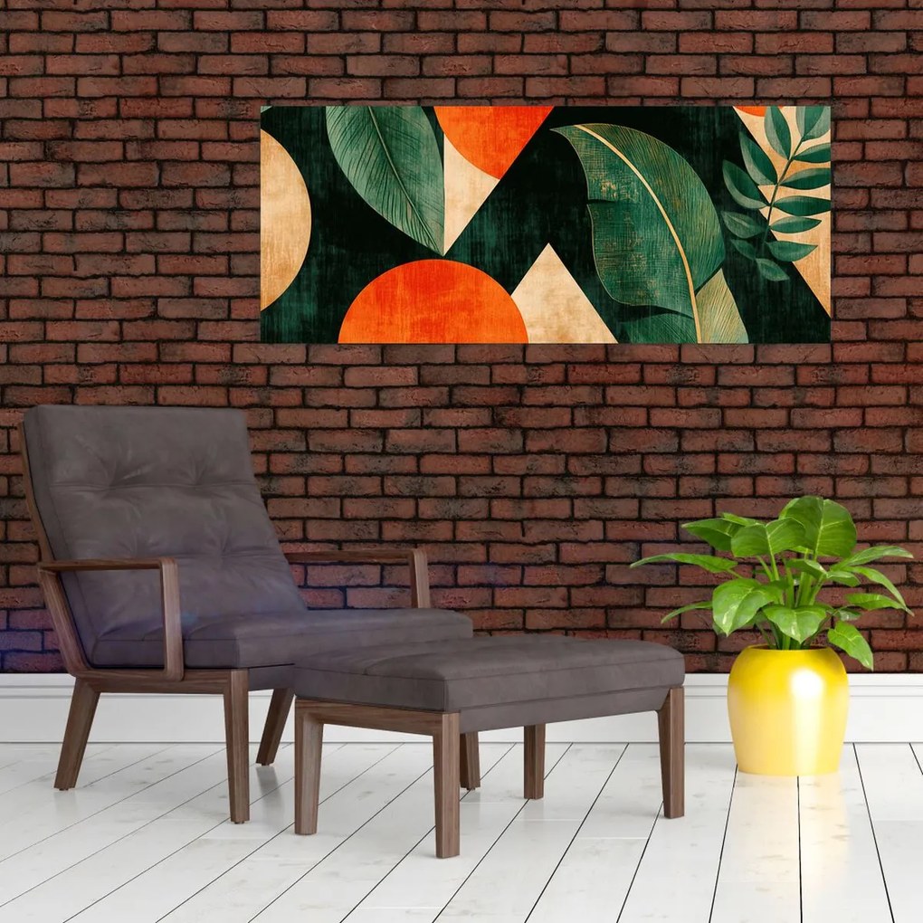 Kép - Geometrikus természeti minták II. (120x50 cm)
