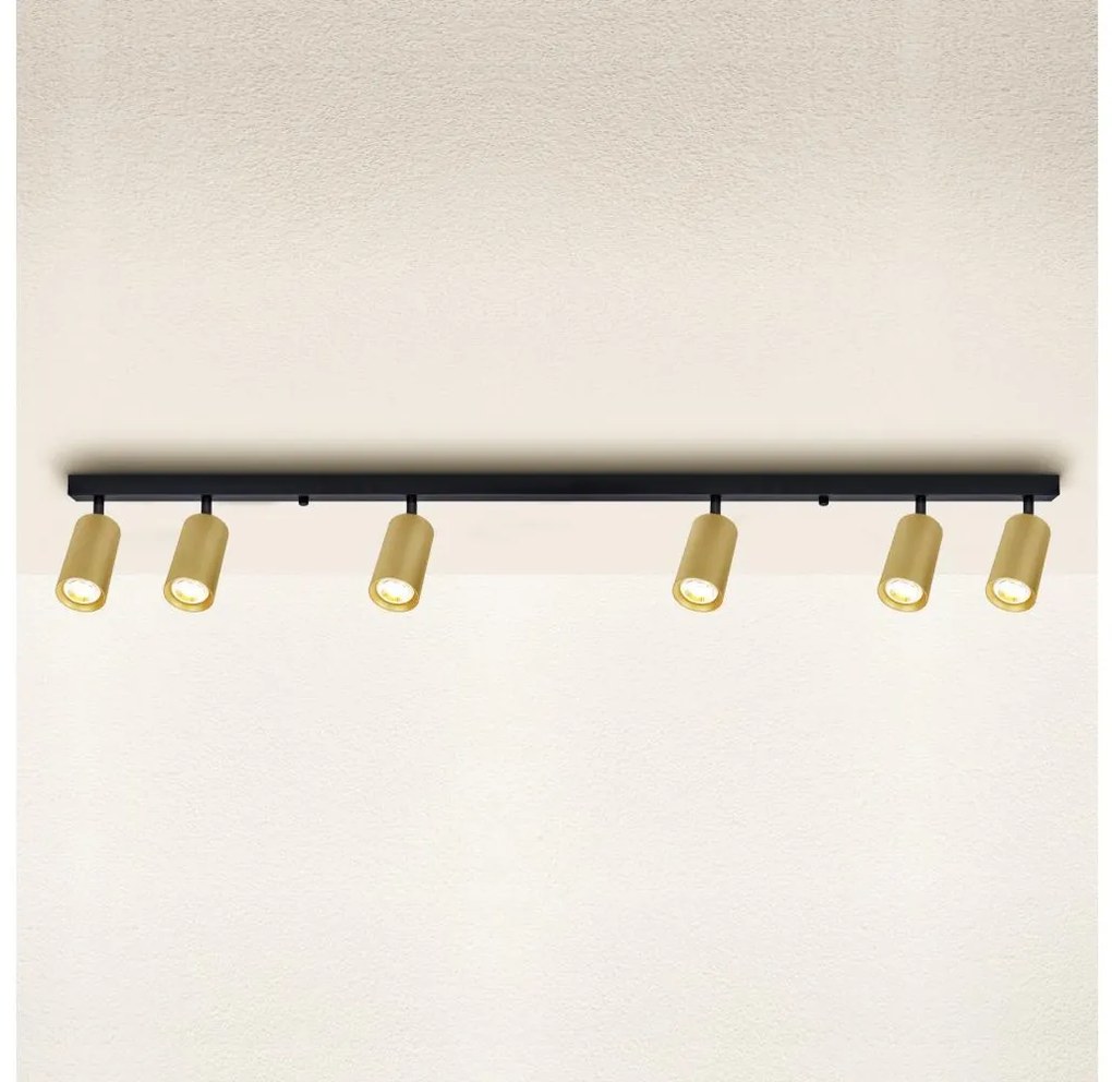Brilagi - Spotlámpa SELE GOLDEN 6xGU10/30W/230V fekete/arany