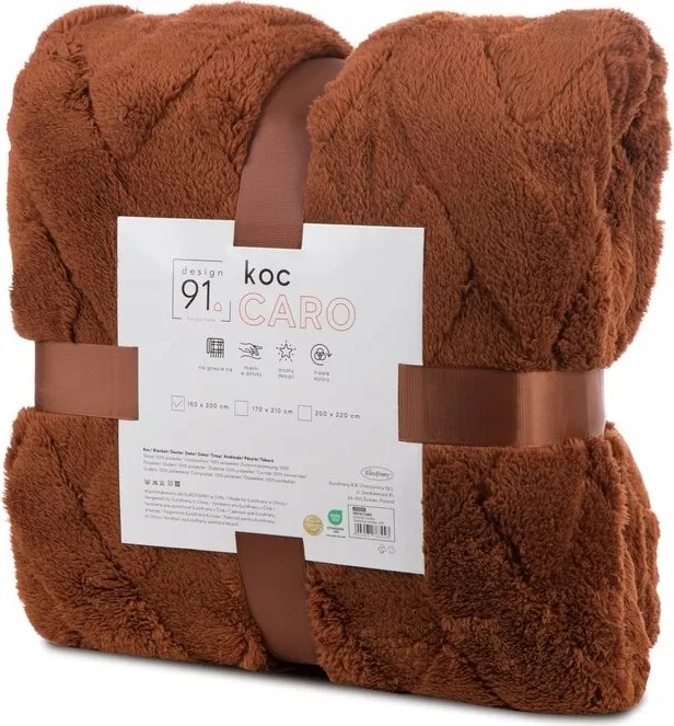 Caro Fotel Takaró Dombornyomott Tégla Mintával 170X210