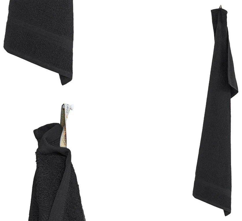 CLARYSSE ELEGANCE kéztörlő 60x110 cm antracit, 100% pamut