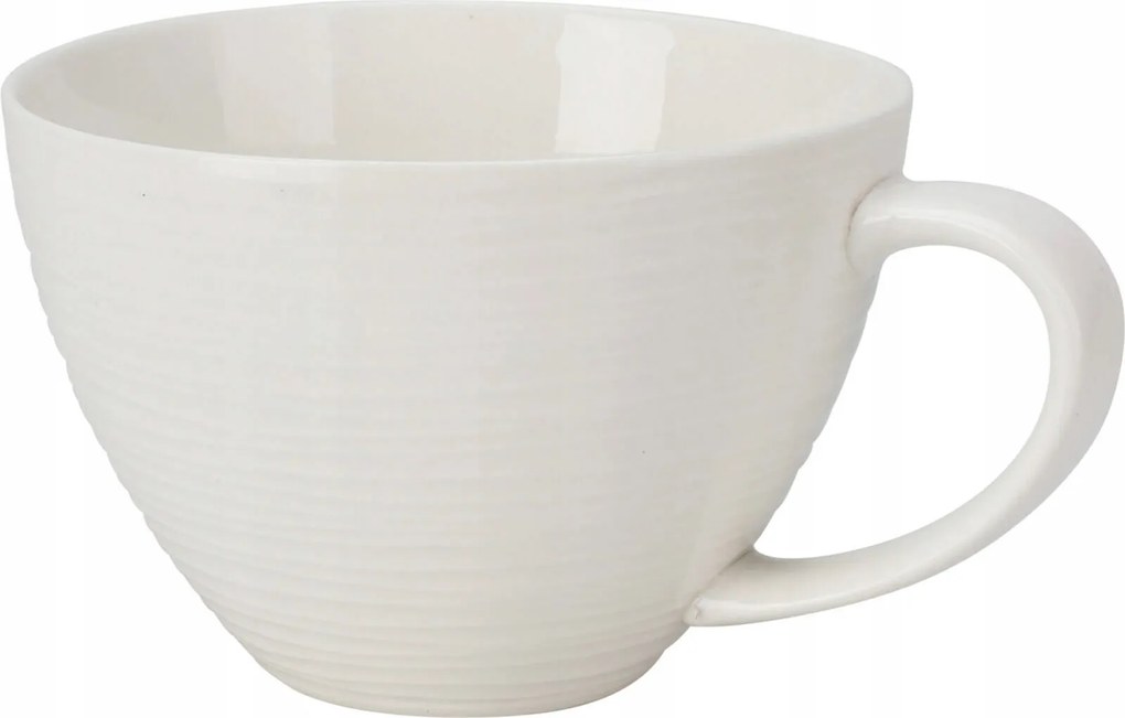 Porcelán Tea Kávéscsésze 450 ml Füllel Fehér Klasszikus Kávéscsésze