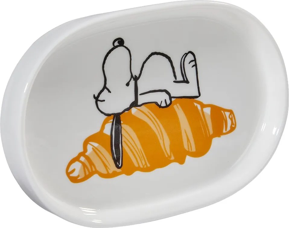 PEANUTS ovális tálka , Snoopy croissant