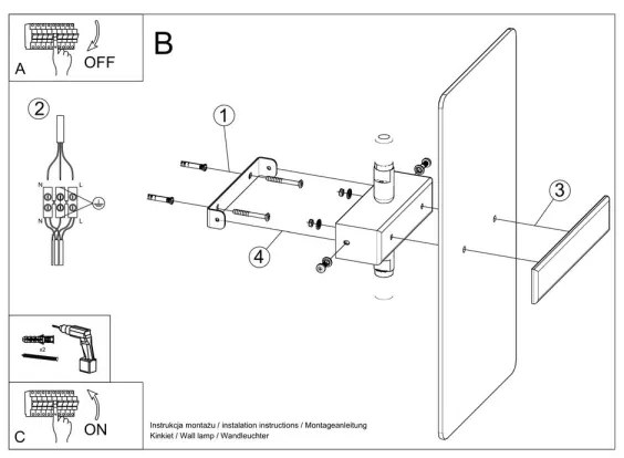 Sollux SL.1006 - Fali lámpa AZALIA 2xG9/40W/230V