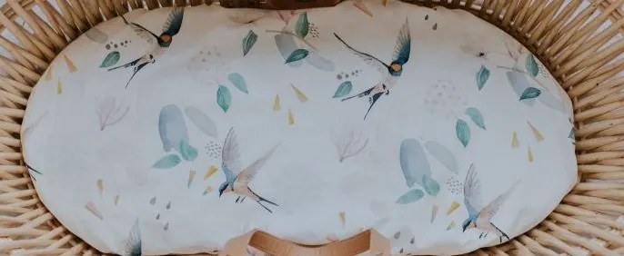 Gyermek muszlin lepedő FLY kosárba