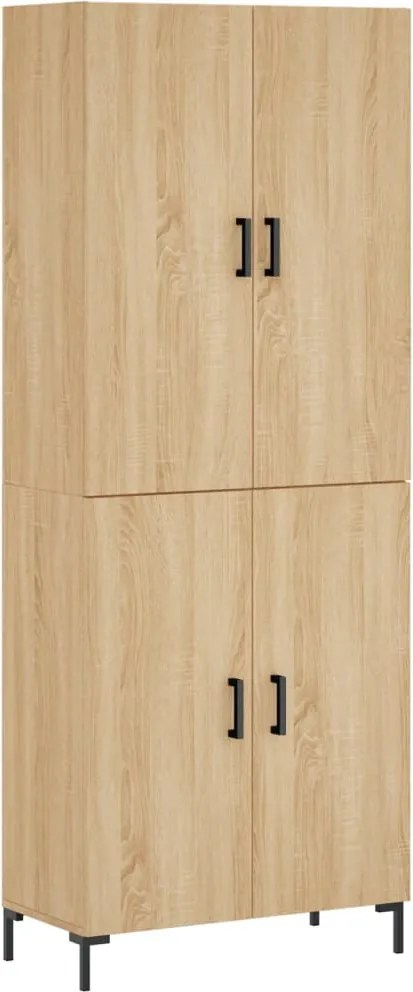 vidaXL sonoma tölgy szerelt fa magasszekrény 69,5 x 34 x 180 cm