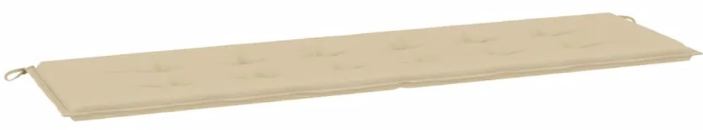 vidaXL bézs oxford szövet kerti padpárna 180 x 50 x 3 cm