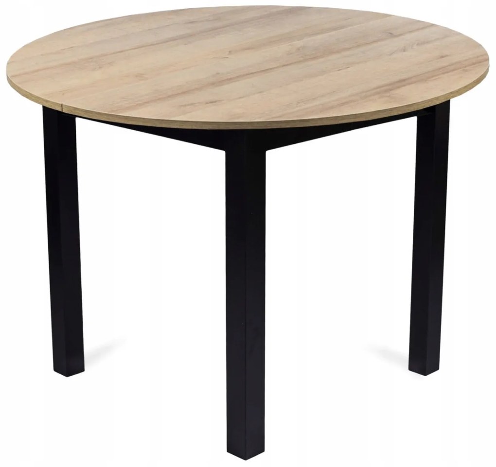 Étkezőgarnitúra 4 db. Fekete Bársony Peru székkel. Bővíthető asztal HARRY 102-142 cm