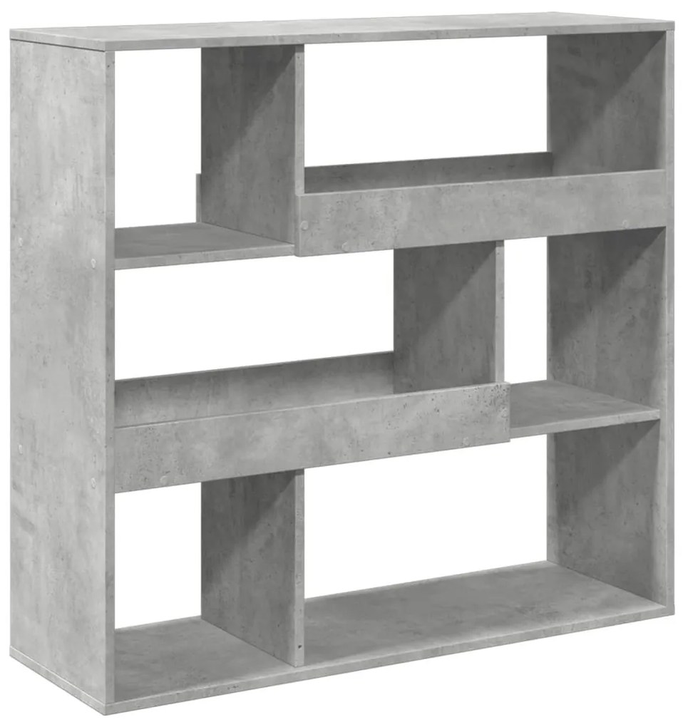 betonszürke szerelt fa térelválasztó 100 x 33 x 94,5 cm
