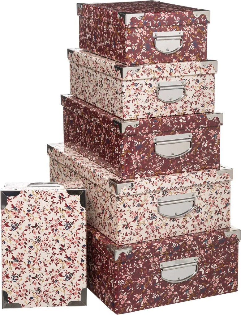 Dekorációs Kartondobozok Rózsaszín ajándék 4 db